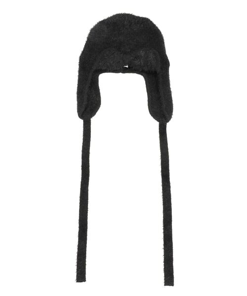 merry jenny(メリージェニー)の「ribbonイヤーフラップニットキャップ(ニットキャップ/ビーニー・レディース・アイボリー/グレー/ブラック・FREE)」の13枚目の写真