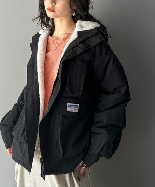 Java（ジャバ）の「《JaVa ジャバコラボ》レトロなデザインが決め手。中綿アウトポケットマウンテンパーカー（マウンテンパーカー・レディース・ベージュ/ネイビー/ブラック/アイボリー/ベージュ系・LARGE/MEDIUM/SMALL/X-LARGE）」の11枚目の写真