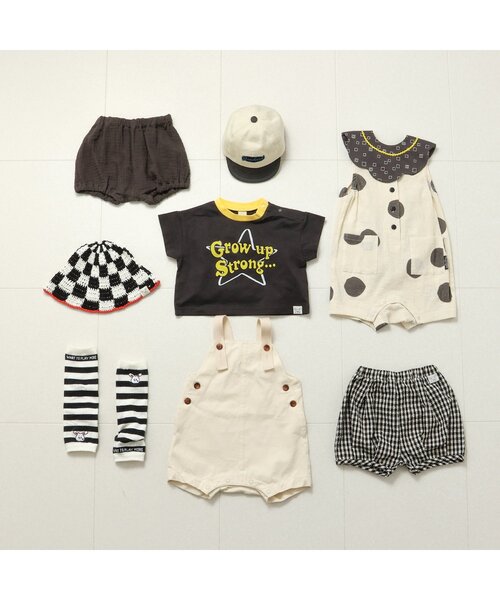 BREEZE（ブリーズ）の「【Bpop】サマーベビーニット帽（ニットキャップ/ビーニー・キッズ・チェック/レインボー/ブルー・48/46）」の15枚目の写真