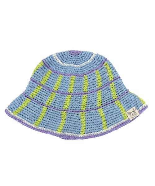 BREEZE（ブリーズ）の「【Bpop】サマーベビーニット帽（ニットキャップ/ビーニー・キッズ・チェック/レインボー/ブルー・48/46）」の17枚目の写真