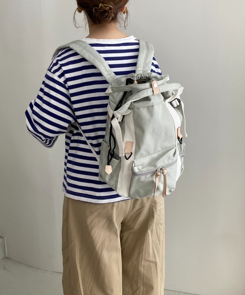 EARTH MADE（アースメイド）の「DELTA CL RUCK（バックパック/リュック・レディース・ブラック/カーキ/グレー・FREE）」の3枚目の写真