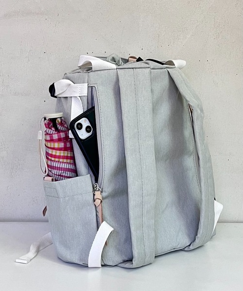 EARTH MADE（アースメイド）の「DELTA CL RUCK（バックパック/リュック・レディース・ブラック/カーキ/グレー・FREE）」の8枚目の写真