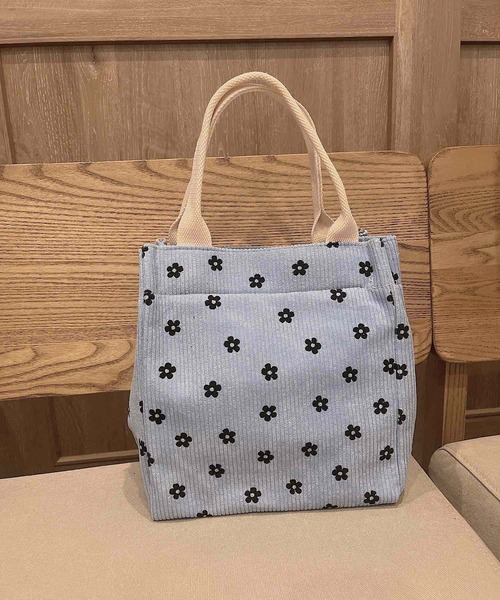 Mignonjour（ミニョンジュール）の「Mignonjour/デニジー柄ミニトートバッグ M2414（ショルダーバッグ・レディース・ブルー/ホワイト/ピンク・FREE）」の3枚目の写真