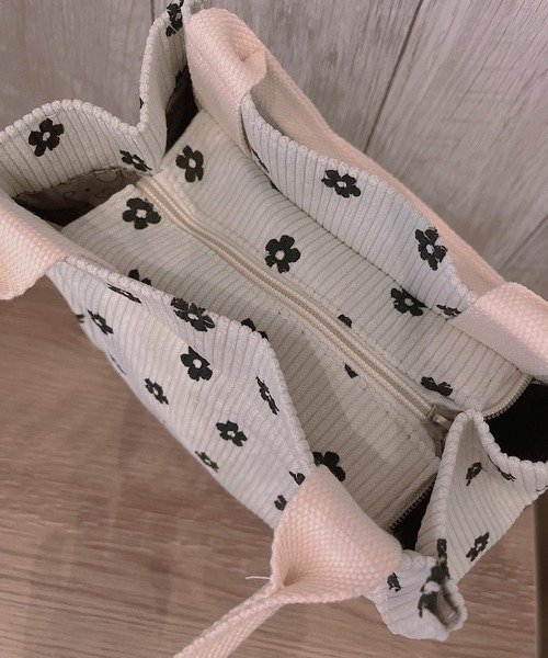 Mignonjour（ミニョンジュール）の「Mignonjour/デニジー柄ミニトートバッグ M2414（ショルダーバッグ・レディース・ブルー/ホワイト/ピンク・FREE）」の4枚目の写真