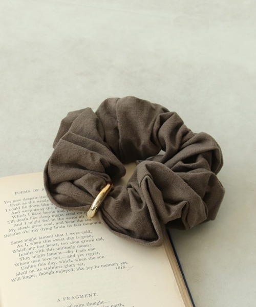 麻無地シュシュ（シュシュ）｜Three Four Time（スリーフォータイム