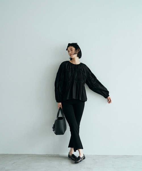 marjour（マージュール）の「LANDSCAPE FAKE LEATHER TOTE BAG（トートバッグ・レディース・ブラック・FREE）」の9枚目の写真