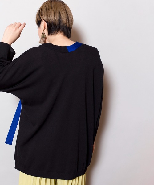 OSMOSIS（オズモーシス）の「カシュクールニットカーディガン（カーディガン/ボレロ・レディース・ライトグリーン/ライトグレー/ブラック・ONE SIZE）」の17枚目の写真