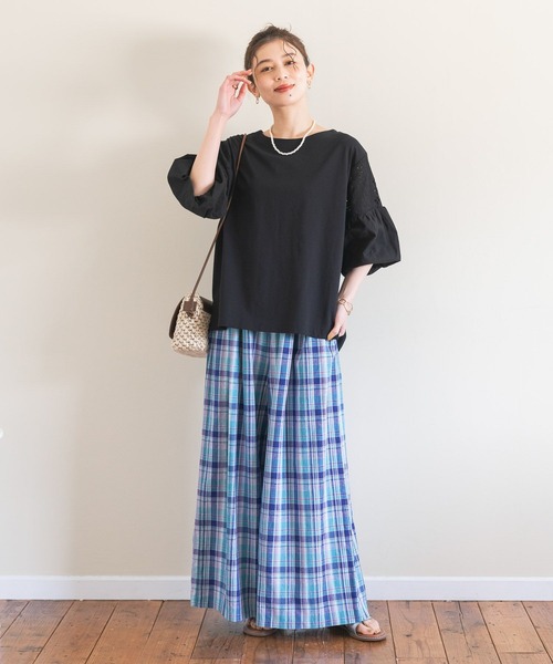 studio CLIP（スタディオクリップ）の「【イージーケア/接触冷感】多機能イージーバギーパンツ[プチ・プラスサイズあり]（その他パンツ・レディース・ベージュ/その他5/カーキ/オフホワイト/その他4・PF/ﾌﾘｰ(L)/FREE）」の8枚目の写真