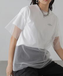 FREE'S MART | ■チュール×ロゴTシャツ(Tシャツ/カットソー)