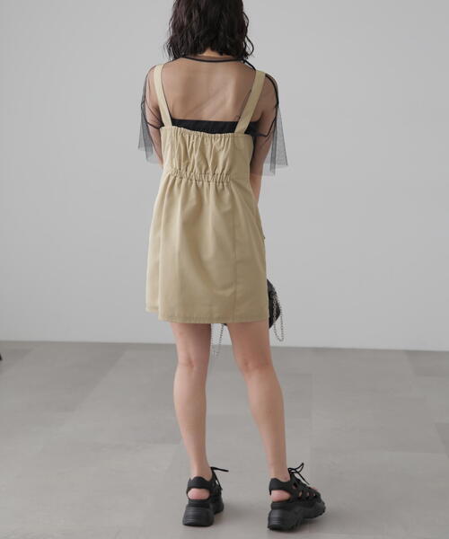 FREE'S MART（フリーズマート）の「■チュール×ロゴTシャツ（Tシャツ/カットソー・レディース・ホワイト/ブラック/グレー・FREE）」の11枚目の写真