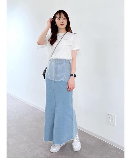 FREE'S MART（フリーズマート）の「■チュール×ロゴTシャツ（Tシャツ/カットソー・レディース・ホワイト/ブラック/グレー・FREE）」の16枚目の写真