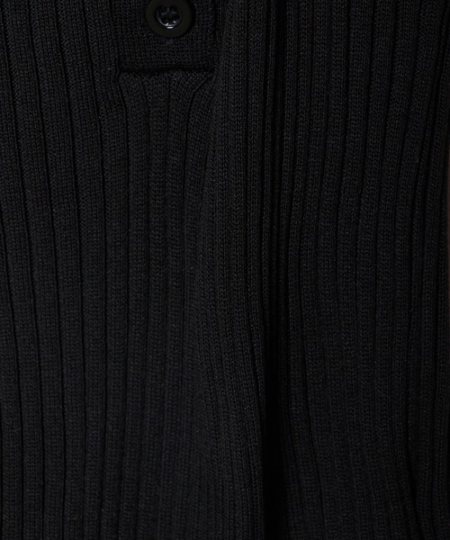 Chick(チック)の「KNIT POLO / ニットポロ(ポロシャツ・レディース・グレー/ブラック/ホワイト/ピンク/オレンジ/ブルー・FREE)」の11枚目の写真
