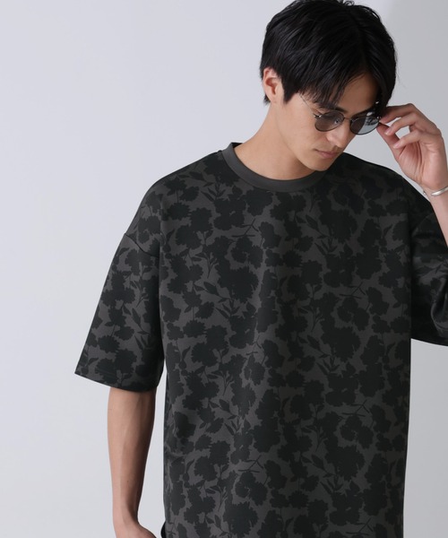 NANO universe(ナノユニバース)の「総柄ダンボールワイドTシャツ 半袖(Tシャツ/カットソー・メンズ・チャコール/ブルー/ライトグレー・XL/M/L)」の20枚目の写真