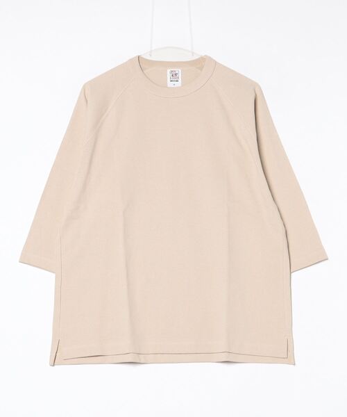 CROSS & STITCH(クロスステッチ)の「CROSS & STITCH / オープンエンド リラックスフィット ラグランTシャツ / OE1250(Tシャツ/カットソー・レディース・ブラック/ネイビー/ベージュ/ホワイト・X-LARGE/MEDIUM/LARGE)」の9枚目の写真