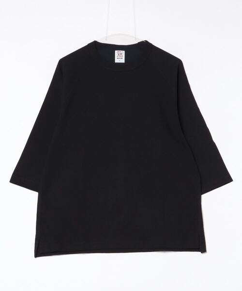CROSS & STITCH(クロスステッチ)の「CROSS & STITCH / オープンエンド リラックスフィット ラグランTシャツ / OE1250(Tシャツ/カットソー・レディース・ブラック/ネイビー/ベージュ/ホワイト・X-LARGE/MEDIUM/LARGE)」の10枚目の写真