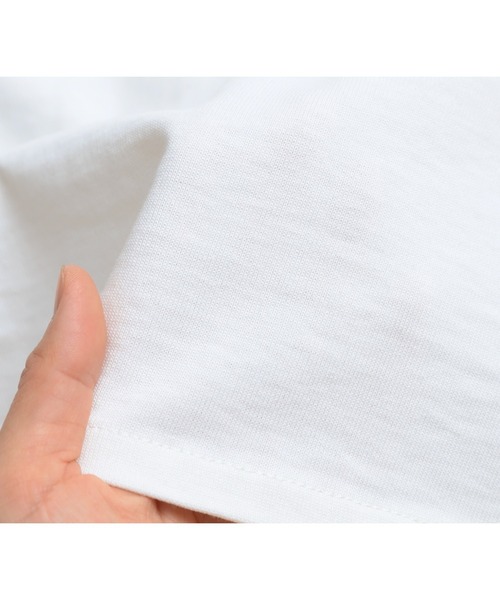 reca（レカ）の「綿100％！キーネックドルマンワイドTシャツ（Tシャツ/カットソー・レディース・アイボリー/パープル系その他/グレイッシュベージュ/ブラック・M）」の9枚目の写真