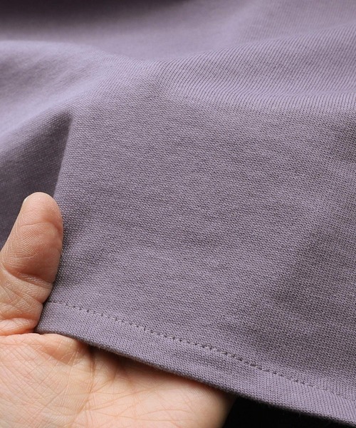 reca（レカ）の「綿100％！キーネックドルマンワイドTシャツ（Tシャツ/カットソー・レディース・アイボリー/パープル系その他/グレイッシュベージュ/ブラック・M）」の7枚目の写真
