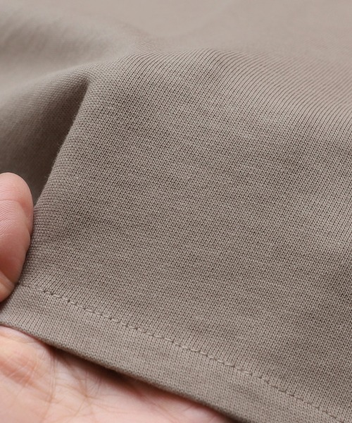 reca（レカ）の「綿100％！キーネックドルマンワイドTシャツ（Tシャツ/カットソー・レディース・アイボリー/パープル系その他/グレイッシュベージュ/ブラック・M）」の6枚目の写真