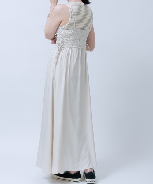 LOSUCA（ロスカ）の「レイヤードキャミワンピース（ワンピース・レディース・マスタード/アイボリー/オレンジ・FREE）」の11枚目の写真