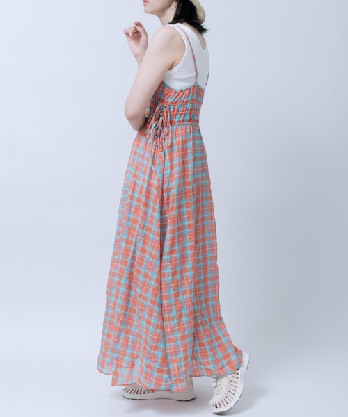 LOSUCA（ロスカ）の「レイヤードキャミワンピース（ワンピース・レディース・マスタード/アイボリー/オレンジ・FREE）」の7枚目の写真