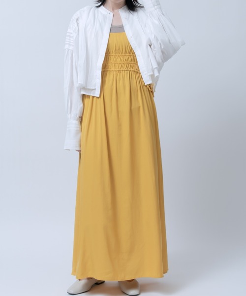 LOSUCA（ロスカ）の「レイヤードキャミワンピース（ワンピース・レディース・マスタード/アイボリー/オレンジ・FREE）」の22枚目の写真