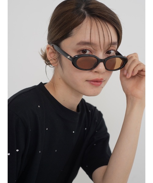 JUMELLE（ジュメロ）の「oval color sunglasses（サングラス・レディース・ブラック・FREE）」の6枚目の写真