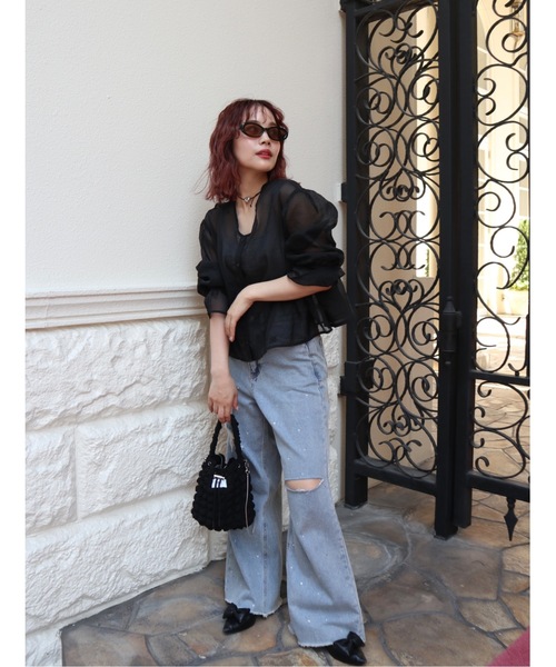 JUMELLE（ジュメロ）の「oval color sunglasses（サングラス・レディース・ブラック・FREE）」の12枚目の写真