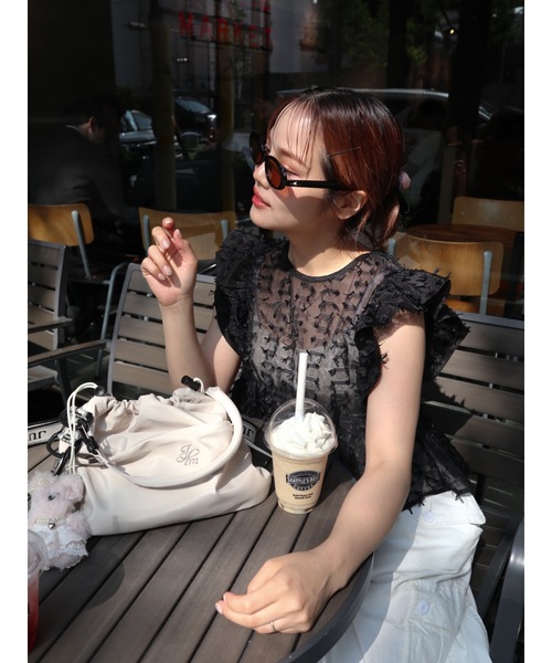 JUMELLE（ジュメロ）の「oval color sunglasses（サングラス・レディース・ブラック・FREE）」の16枚目の写真