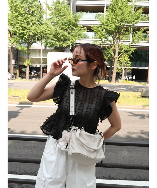 JUMELLE（ジュメロ）の「oval color sunglasses（サングラス・レディース・ブラック・FREE）」の21枚目の写真