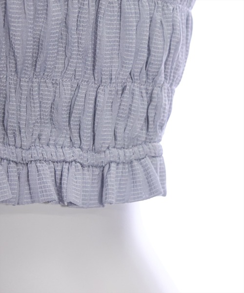 clear（クリア）の「フリルギャザーノースリーブビスチェ[フェミニン ヘルシー]≪再入荷≫（ベスト・レディース・イエロー/ミント/グレー・F）」の9枚目の写真