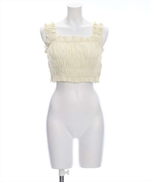 clear（クリア）の「フリルギャザーノースリーブビスチェ[フェミニン ヘルシー]≪再入荷≫（ベスト・レディース・イエロー/ミント/グレー・F）」の13枚目の写真