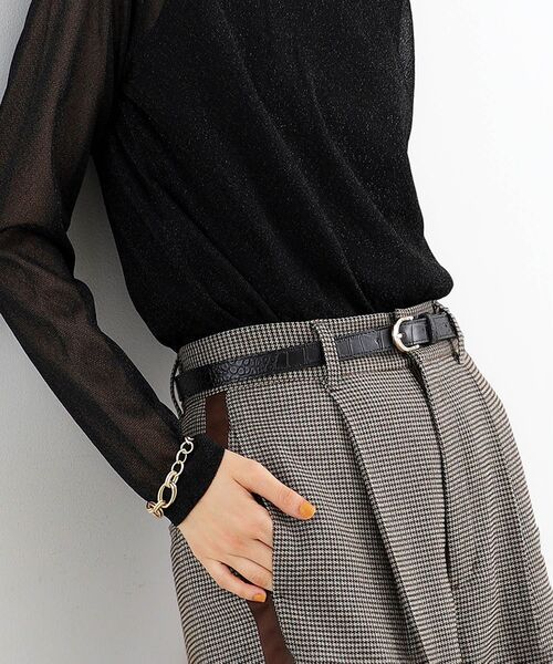 THE SHOP TK （ザ ショップ ティーケー ）の「◆型押しベルト（ベルト・レディース・ブラック/ブラウン系その他/ブラック系・00）」の8枚目の写真