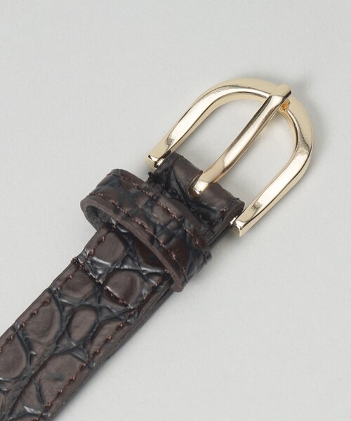 THE SHOP TK （ザ ショップ ティーケー ）の「◆型押しベルト（ベルト・レディース・ブラック/ブラウン系その他/ブラック系・00）」の4枚目の写真