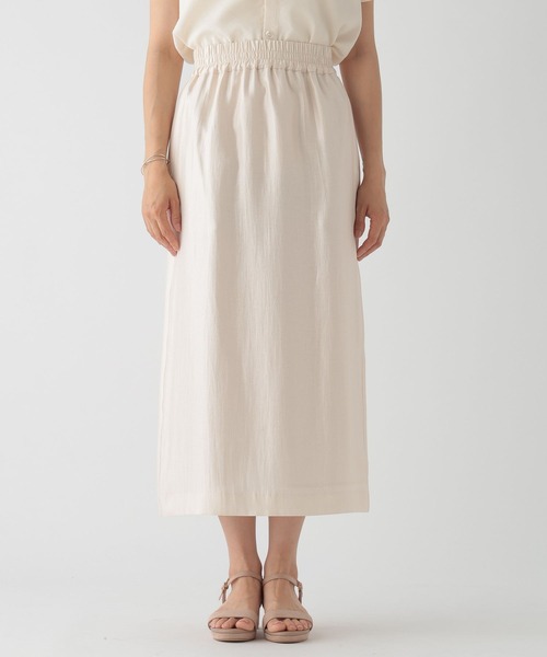 Elura（エルーラ）の「サテンナロースカート/122035（スカート・レディース・オフホワイト/ブラック/ブラウン系その他・FREE/FREE(S)）」の22枚目の写真