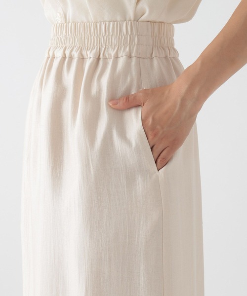 Elura（エルーラ）の「サテンナロースカート/122035（スカート・レディース・オフホワイト/ブラック/ブラウン系その他・FREE/FREE(S)）」の18枚目の写真