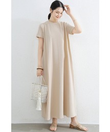 Cinderella（シンデレラ）の「マキシワンピース ロングワンピース マキシ丈 ロング丈 ワンピース 半袖 夏 春 秋 長袖 袖あり エンボス カジュアル ゆったり レディース（ワンピース）」