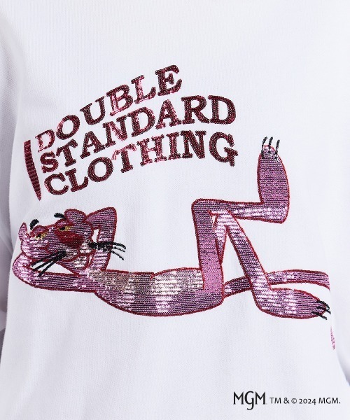 DOUBLE STANDARD CLOTHING(ダブルスタンダードクロージング)の「PINK PANTHER/ ボリュームスリーブフーディー(パーカー・レディース・ホワイト/ネイビー・FREE)」の10枚目の写真