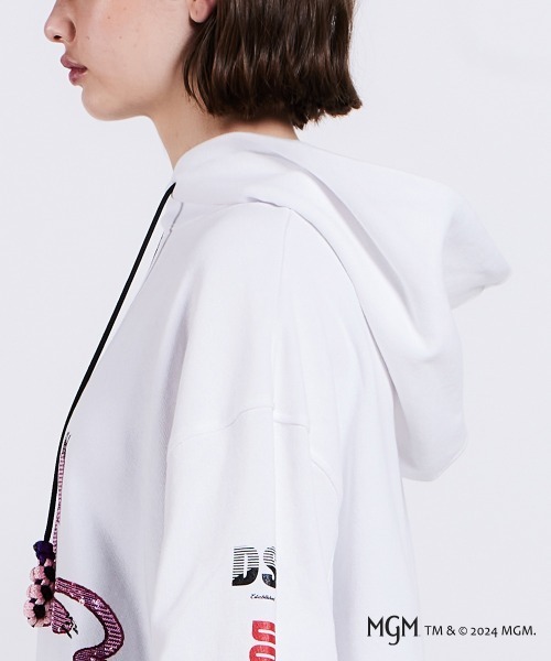 DOUBLE STANDARD CLOTHING(ダブルスタンダードクロージング)の「PINK PANTHER/ ボリュームスリーブフーディー(パーカー・レディース・ホワイト/ネイビー・FREE)」の11枚目の写真