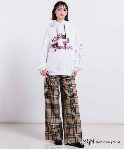 DOUBLE STANDARD CLOTHING(ダブルスタンダードクロージング)の「PINK PANTHER/ ボリュームスリーブフーディー(パーカー・レディース・ホワイト/ネイビー・FREE)」の20枚目の写真