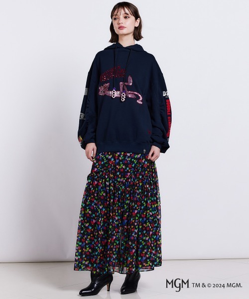 DOUBLE STANDARD CLOTHING(ダブルスタンダードクロージング)の「PINK PANTHER/ ボリュームスリーブフーディー(パーカー・レディース・ホワイト/ネイビー・FREE)」の21枚目の写真