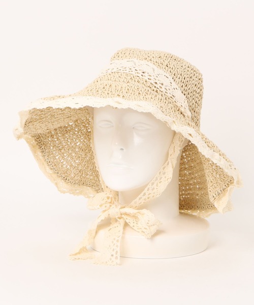 apres jour（アプレジュール）の「【apres jour×ARIAZ】レースエッジサンハット（ハット・レディース・ライトベージュ/ベージュ・FREE）」の10枚目の写真