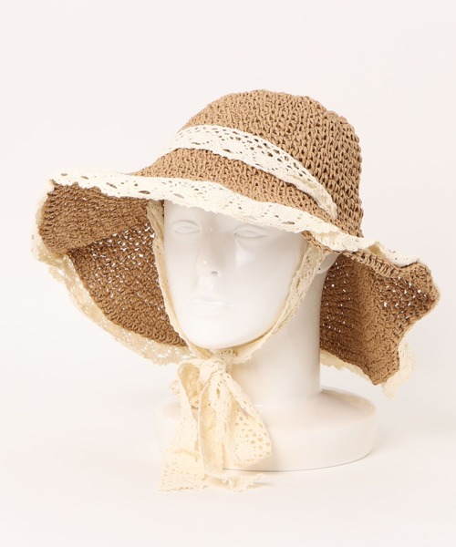 apres jour（アプレジュール）の「【apres jour×ARIAZ】レースエッジサンハット（ハット・レディース・ライトベージュ/ベージュ・FREE）」の9枚目の写真