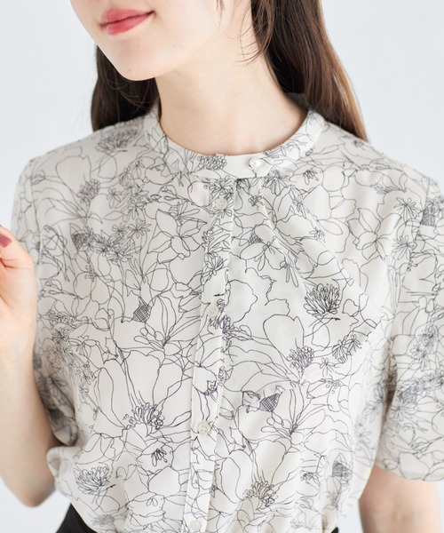 tocco closet（トッコ　クローゼット）の「２ＷＡＹボウタイ付きフレアスリーブブラウス（シャツ/ブラウス・レディース・ブラック/オフホワイト/クリーム/ネイビー/ミント/ラベンダー/ホワイト・M）」の15枚目の写真