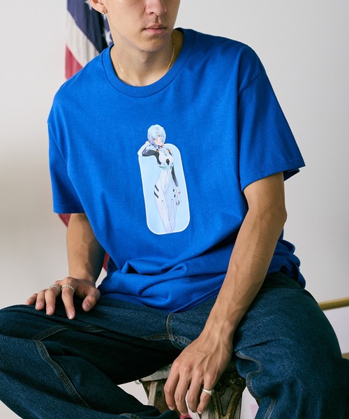 海外限定 PLEASURES × エヴァンゲリオン 綾波レイ 半袖 Tシャツ PLEASURES（プレジャー）の「PLEASURES/プレジャーズ×EVANGELION