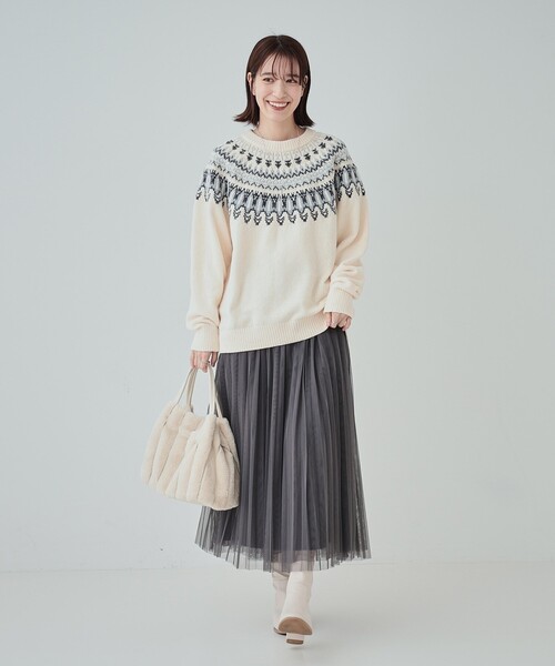 DRESKIP（ドレスキップ）の「◆【高レビュー】大人のほんのり甘めなチュールプリーツスカート（スカート・レディース・チャコールグレー/ライトブルー/ブラック・04/02/03）」の8枚目の写真