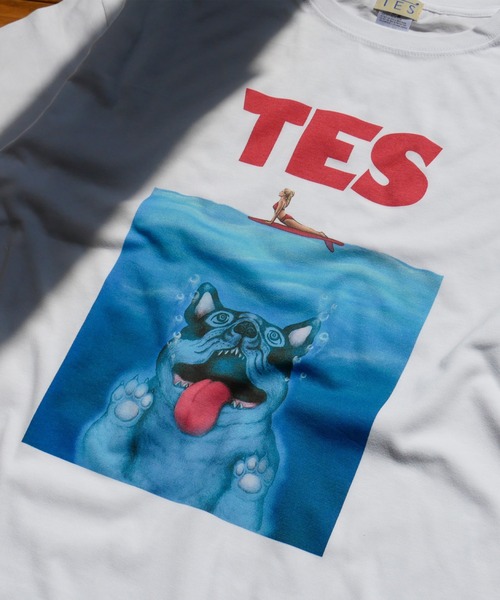 The Endless Summer(エンドレスサマー)の「【WEB / FLAG SHOP限定】TES THIRSTY CRAZY BUHI BIG T-SHIRT /オーバーサイズ・ビッグシルエット・半袖T(Tシャツ/カットソー・メンズ・ホワイト・LARGE/MEDIUM/SMALL/X-LARGE)」の4枚目の写真