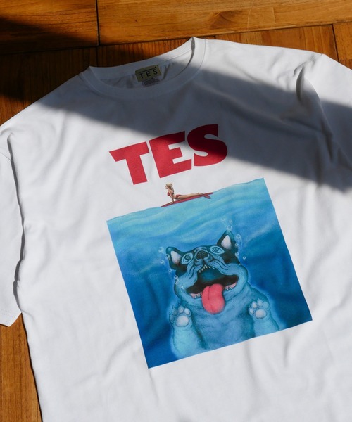 The Endless Summer(エンドレスサマー)の「【WEB / FLAG SHOP限定】TES THIRSTY CRAZY BUHI BIG T-SHIRT /オーバーサイズ・ビッグシルエット・半袖T(Tシャツ/カットソー・メンズ・ホワイト・LARGE/MEDIUM/SMALL/X-LARGE)」の5枚目の写真