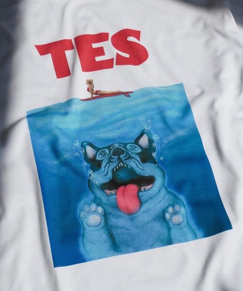 The Endless Summer(エンドレスサマー)の「【WEB / FLAG SHOP限定】TES THIRSTY CRAZY BUHI BIG T-SHIRT /オーバーサイズ・ビッグシルエット・半袖T(Tシャツ/カットソー・メンズ・ホワイト・LARGE/MEDIUM/SMALL/X-LARGE)」の6枚目の写真