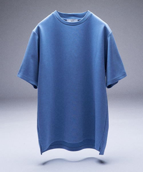 417 EDIFICE(フォーワンセブンエディフィス)の「”接触冷感&速乾&アンチピリング” utility EVERYDAY Tシャツ(Tシャツ/カットソー・メンズ・チャコールグレー/ブルー/ホワイト/ブラック・X-LARGE/LARGE/MEDIUM/SMALL)」の1枚目の写真