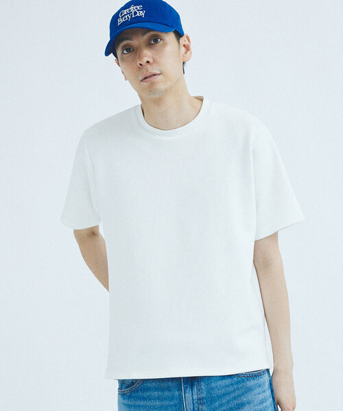 417 EDIFICE(フォーワンセブンエディフィス)の「”接触冷感&速乾&アンチピリング” utility EVERYDAY Tシャツ(Tシャツ/カットソー・メンズ・チャコールグレー/ブルー/ホワイト/ブラック・X-LARGE/LARGE/MEDIUM/SMALL)」の18枚目の写真